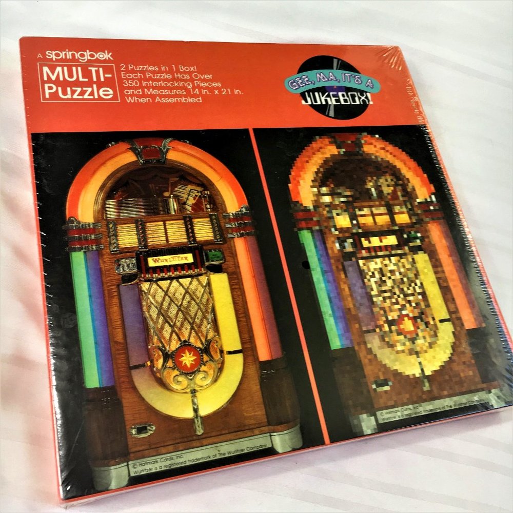 Vtg 2000 Gee Ma, It’s a Jukebox Wurlitzer Puzzle NIB